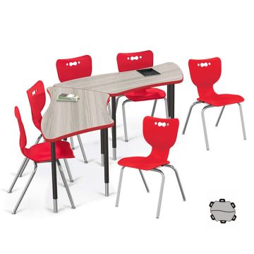 Trapezoid Creator Table & Hierarchy Chair Packages