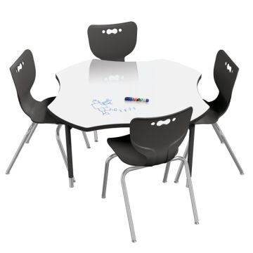 Hierarchy Dry Erase Activity Table Clover (60'' W x 60'' D)
