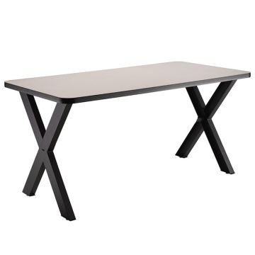 Collaborator Table w/ Gray Nebula Laminate Top (30'' x 72'' Rectangle)