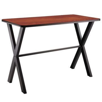 Collaborator Table w/ Wild Cherry Laminate Top (30'' x 60'' Rectangle)