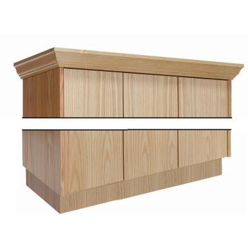 One-Wide Base for Wood Club Locker (12'' W x 18'' D)