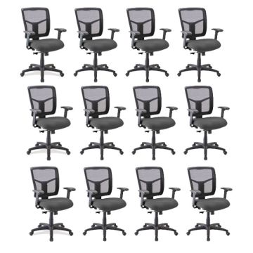 Crusader Series Mesh Office Chair Package (Set of 12)