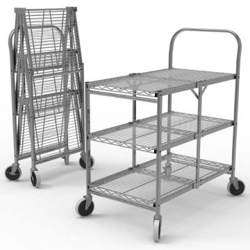 Collapsible Wire Utility Carts
