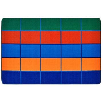 Colorful Blocks Value Seating Rug