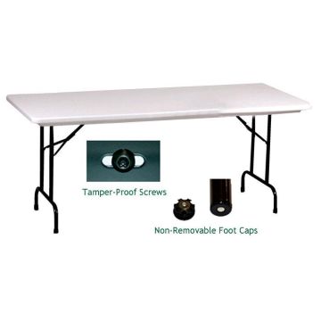 Tamper Resistant Folding Tables