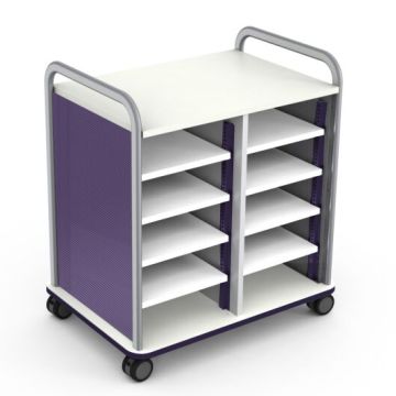 Crossfit Mobile Double Storage Cart (30"H w/ Shelves)