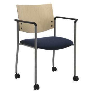 1300 Series Stack Chairs with Wood Back
