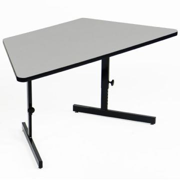 Pedestal Base Classroom Activity Tables (30'' x 60'' Trapezoid)