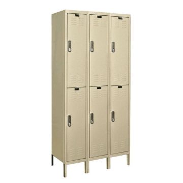 DigiTech Double -Tier 3-Wide Lockers w/ Electronic Lock
