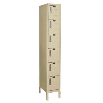DigiTech Six-Tier 1-Wide Lockers w/ Electronic Lock