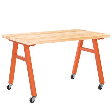 Natural Butcher Block A-Frame Tables