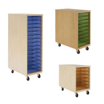 Duo Mobile Tote Storage Cabinet