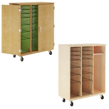 Mobile Tote & More Storage Cabinet