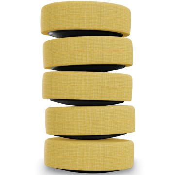 5 Pack Dot Soft Seating Wobble Floor Stools