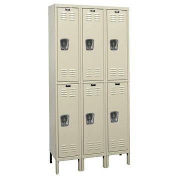 Premium Double-Tier 3-Wide Lockers (30'' H Openings)