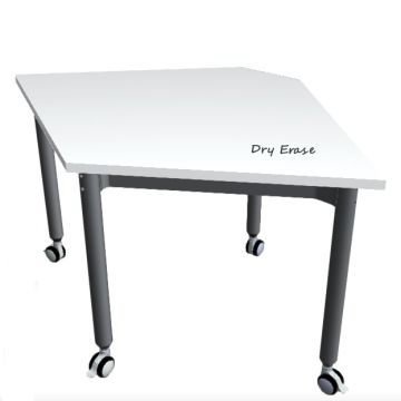 Versatilis Dry Erase Non-Folding Table (30'' x 30'' Kite Shape)