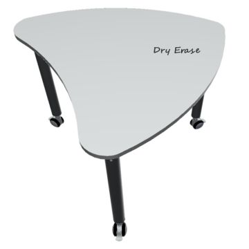 Versatilis Dry Erase Non-Folding Table (34'' x 28'' Petal)