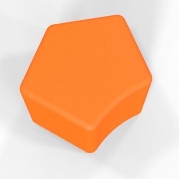 DuraFLEX Curved Pentagon Plastic Stools