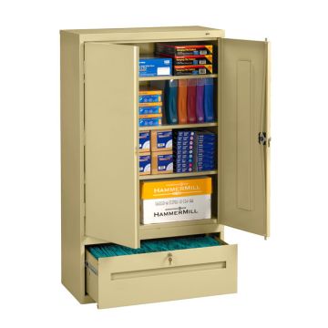 Welded Storage Cabinet with File Drawer