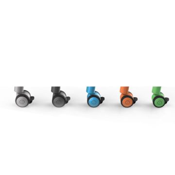3'' Dual Wheel Colorful Casters- Set of 4