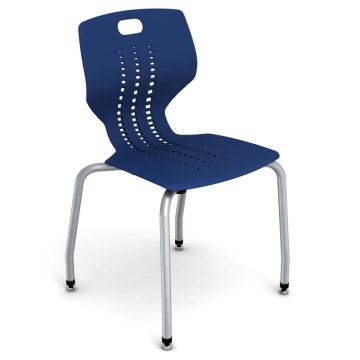 Quick Ship Emoji 4-Leg School Stack Chair (18'' H - 5th-Adult)