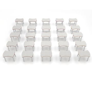 ESTO Hourglass 25-Pack Student Desk (Baltic Birch)