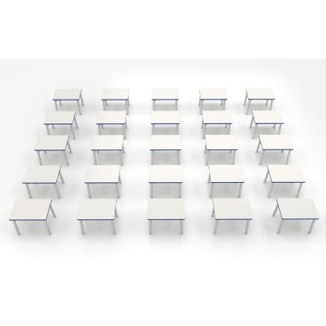 ESTO Rectangle 25-Pack Student Desk (T-Mold Edge)