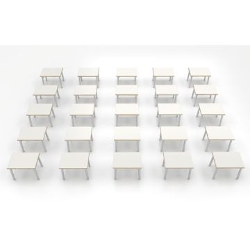 ESTO Rectangle 25-Pack Student Desk (Baltic Birch)