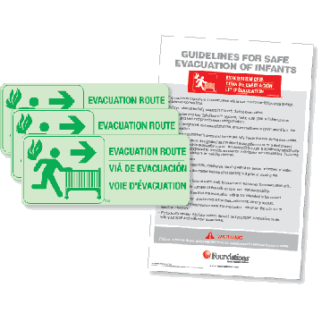 First Responder Infant Evacuation Sign