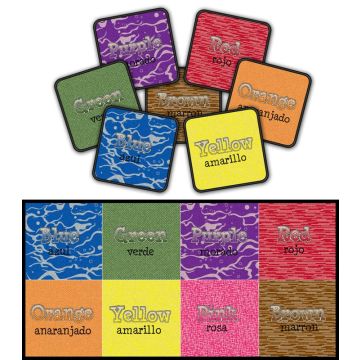 Bilingual Colors Seating Squares