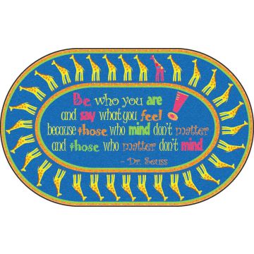 Be Yourself Quotation Carpet