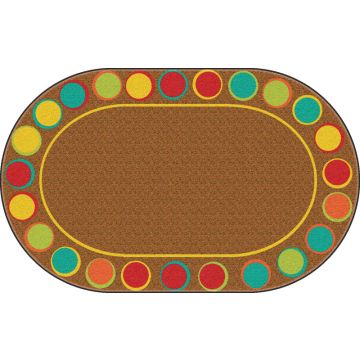 Sitting Spots Oval Carpet