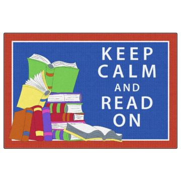 Keep Calm and Read On (Washable) - 4' x 6