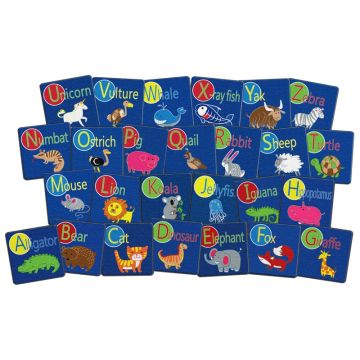 Alphabet Animal Seating Squares
