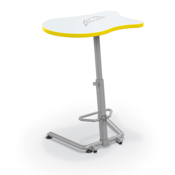 Up-Rite Fender Sit and Stand Desk with Dry Erase Top