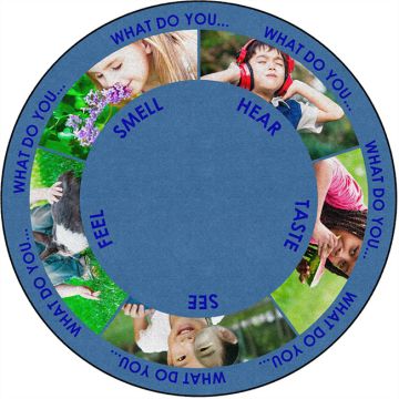 Five Senses Carpet  (6' Round)