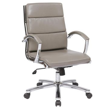 WorkSmart Mid Back Executive Faux Leather Chair