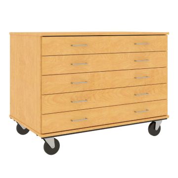 Mobile Five Drawer Storage Unit