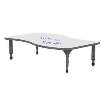 Dry Erase Floor Activity Table (30'' x 54'' Wave)