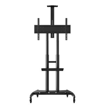 Adjustable Height Large TV Stand w/ Shelf (40''-80'')