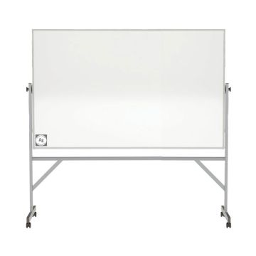 M4 Hygienic Mobile Porcelain Magnetic Reversible Whiteboard