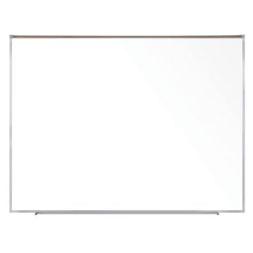 Magnetic Porcelain Projection Whiteboard with Map Rail by Ghent