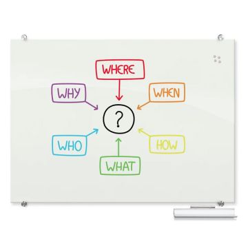 Visionary Magnetic Glass Whiteboard