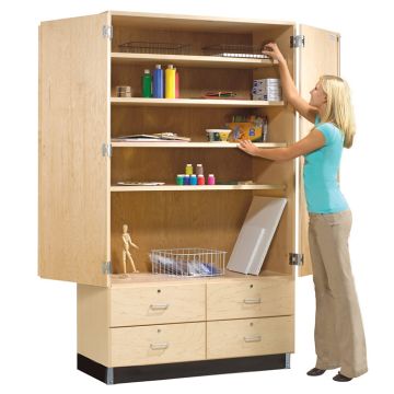 Tall Storage Cabinet w/ Drawers