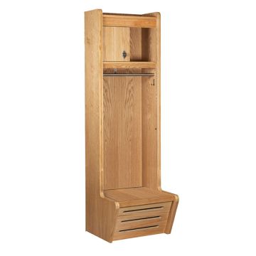 Recruiter 2 (Starter) Wood Sport 1-Wide Locker with Combination Lock (24" W x 84" H Assembled)