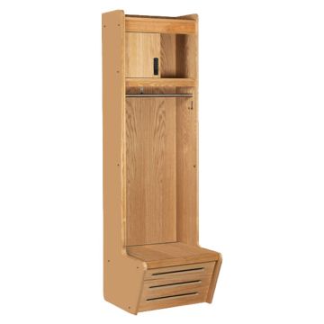 Recruiter 2 (Adder) Wood Sport 1-Wide Locker with Digitech Electronic Lock (24" W x 84" H Assembled)