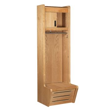 Recruiter 2 (Starter) Wood Sport 1-Wide Locker with DigiTech Electronic Lock (24" W x 84" H Assembled)