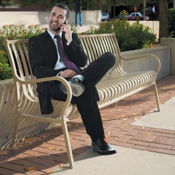 Hamilton Outdoor Bench with Vertical Slat