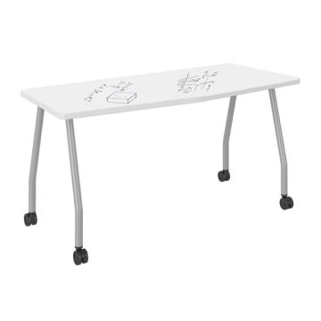 Echo Series Dry Erase Chevron Training Tables