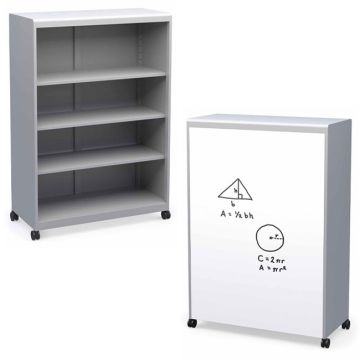 Voyager Series Mobile Storage Cabinet with Shelves by Haskell